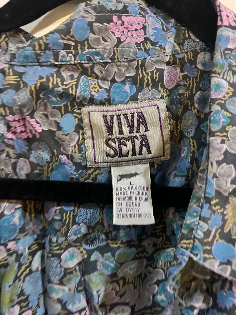 Men's Viva Seta 100% Silk Button Down